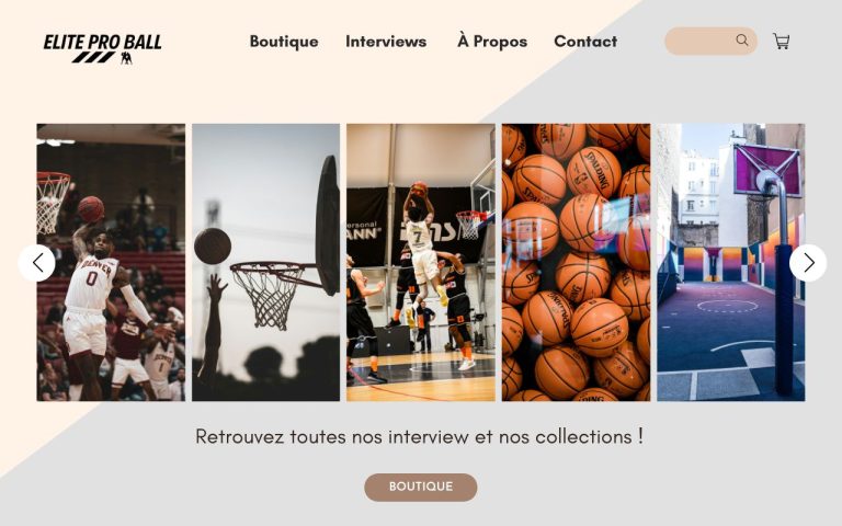 Elite Pro Ball - Site internet