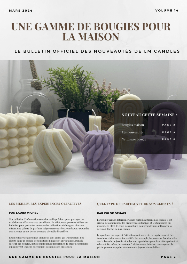 LM CANDLES - Newsletter