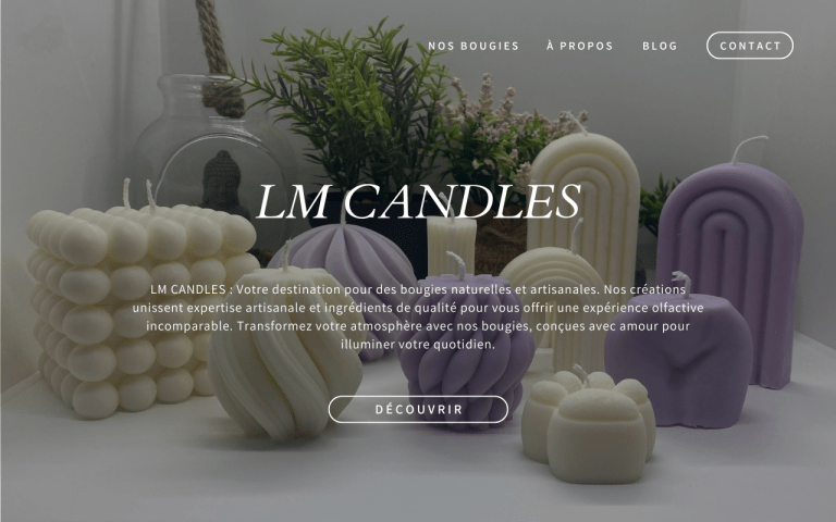 LM CANDLES - Site internet